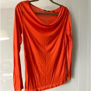 MEXX NWOT, burnt orange long sleeve top